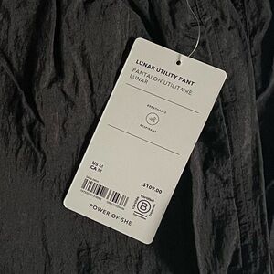 Athleta Lunar Sheen Black Track Pant